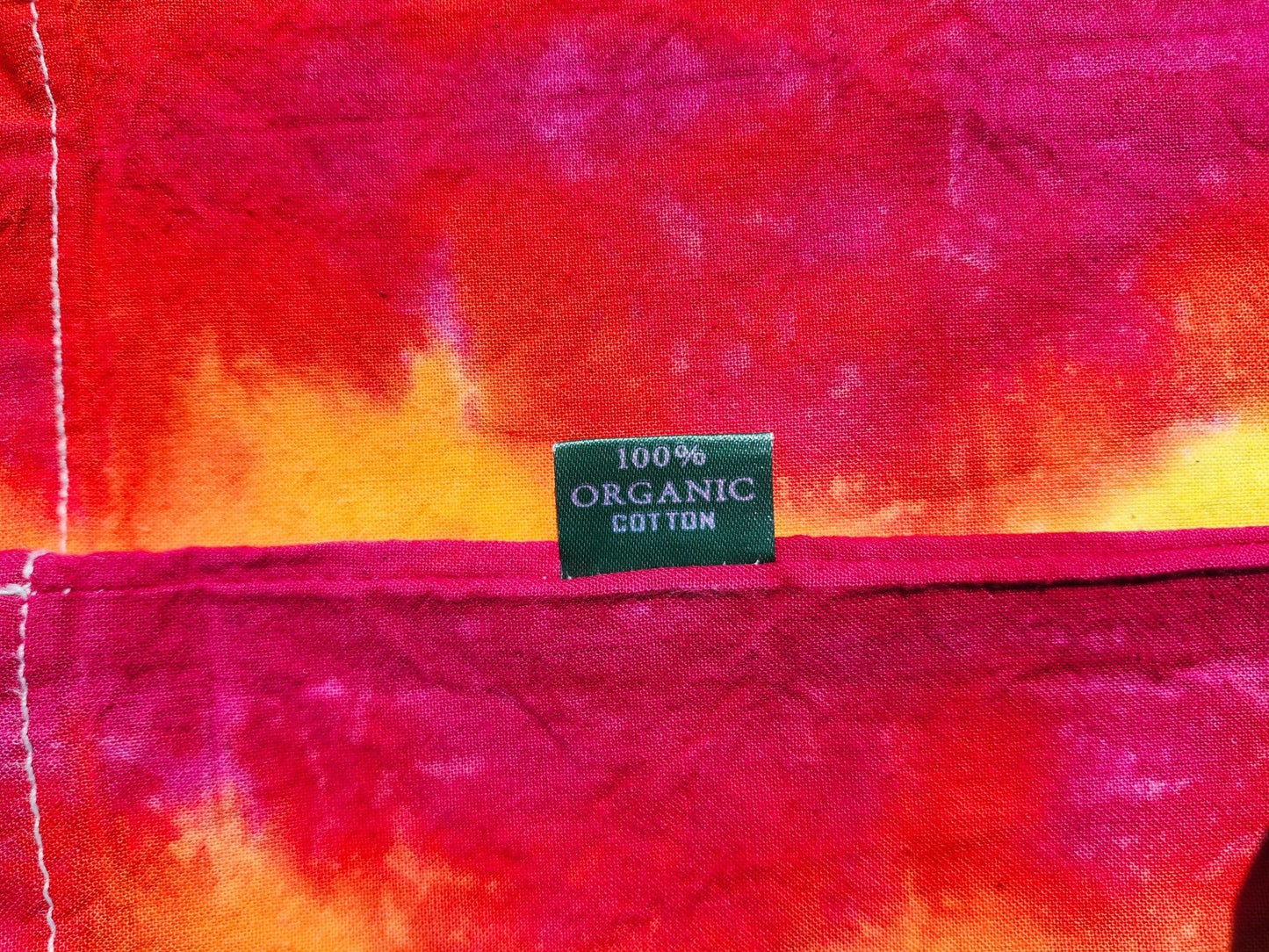 Handmade Tie Dye Tote Bags , Organic Cotton Set of 2