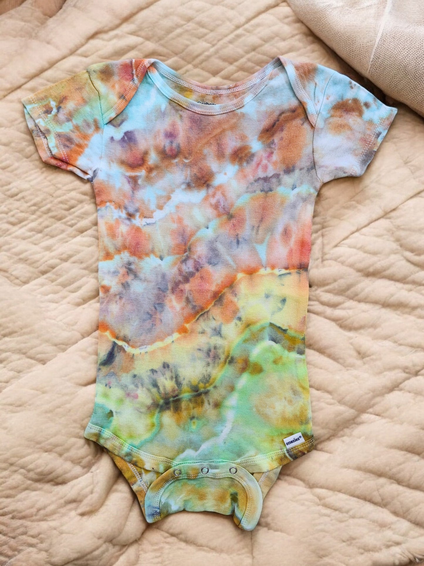 Ice Tie Dye Baby Bodysuits Set of 2, Size 24 Months