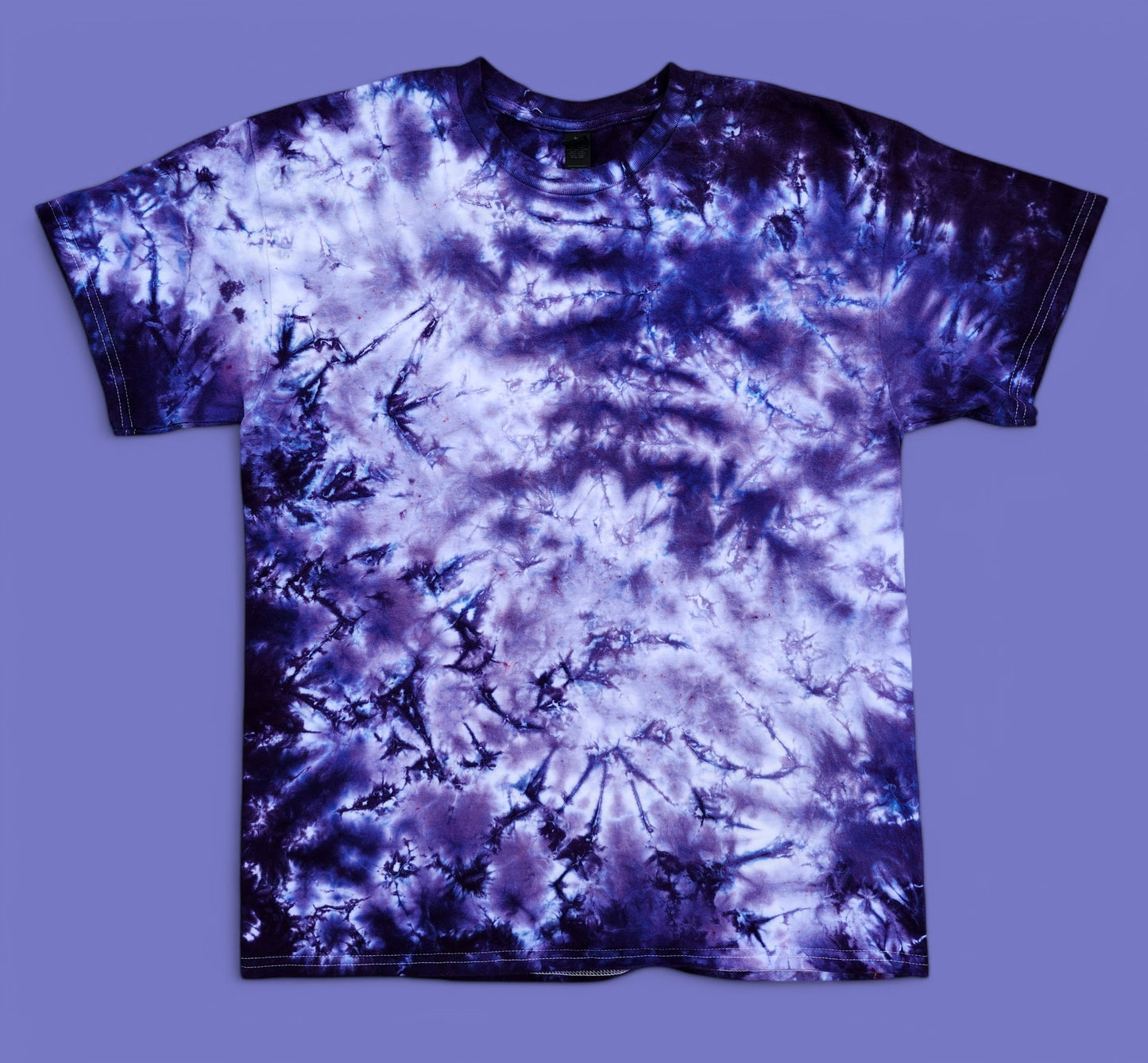 Galactic Glow Tie-Dye Tee – Swirled in Deep Purple Magic - Adult Sizes