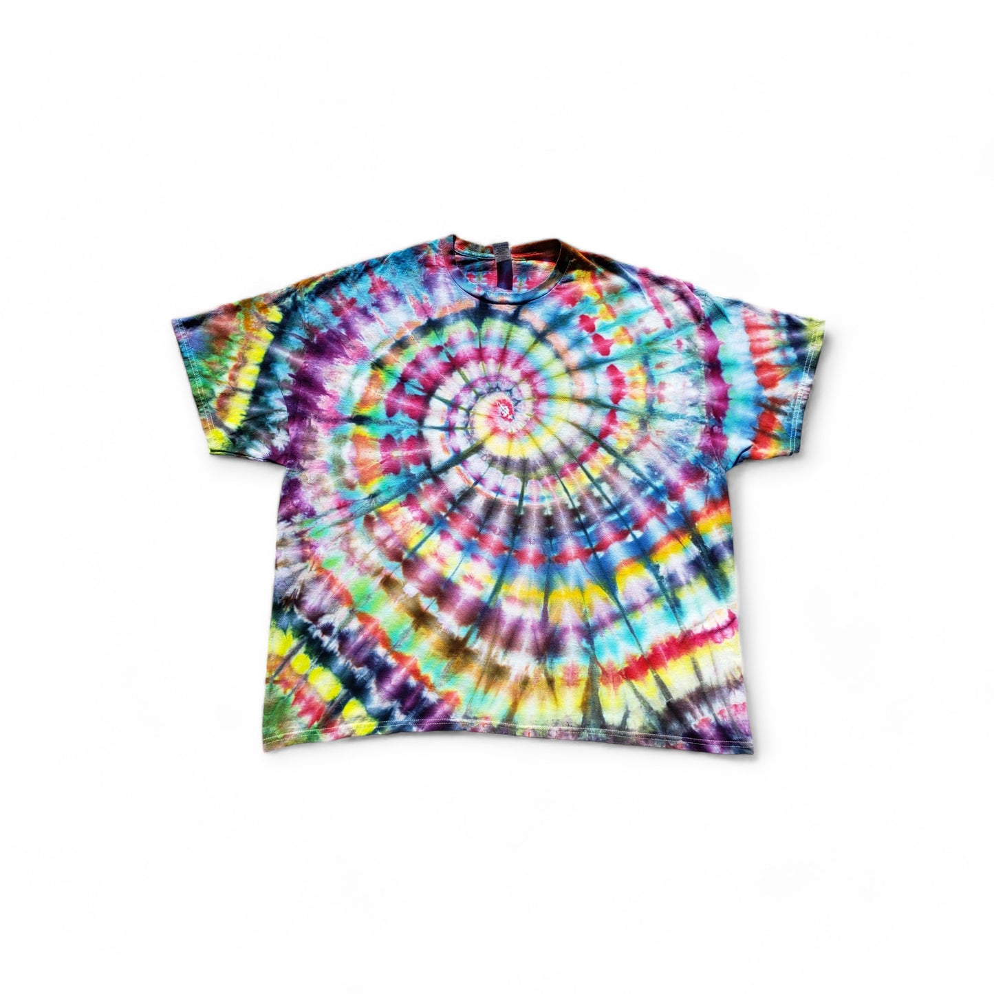 Wild Colors Handmade  Ice Tie Dye Spiral Shirt