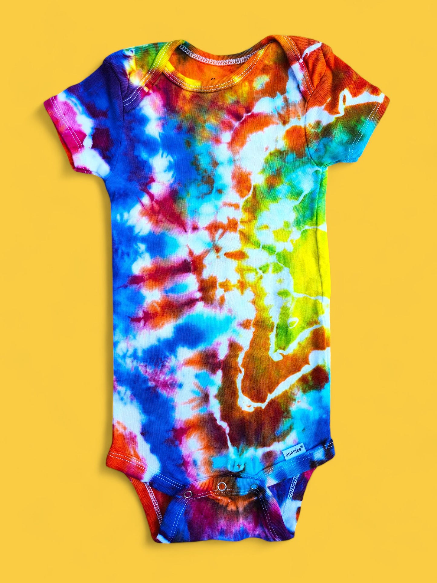 Colorful Tie Dye Baby Onesie / Bodysuit Size 18 Months.