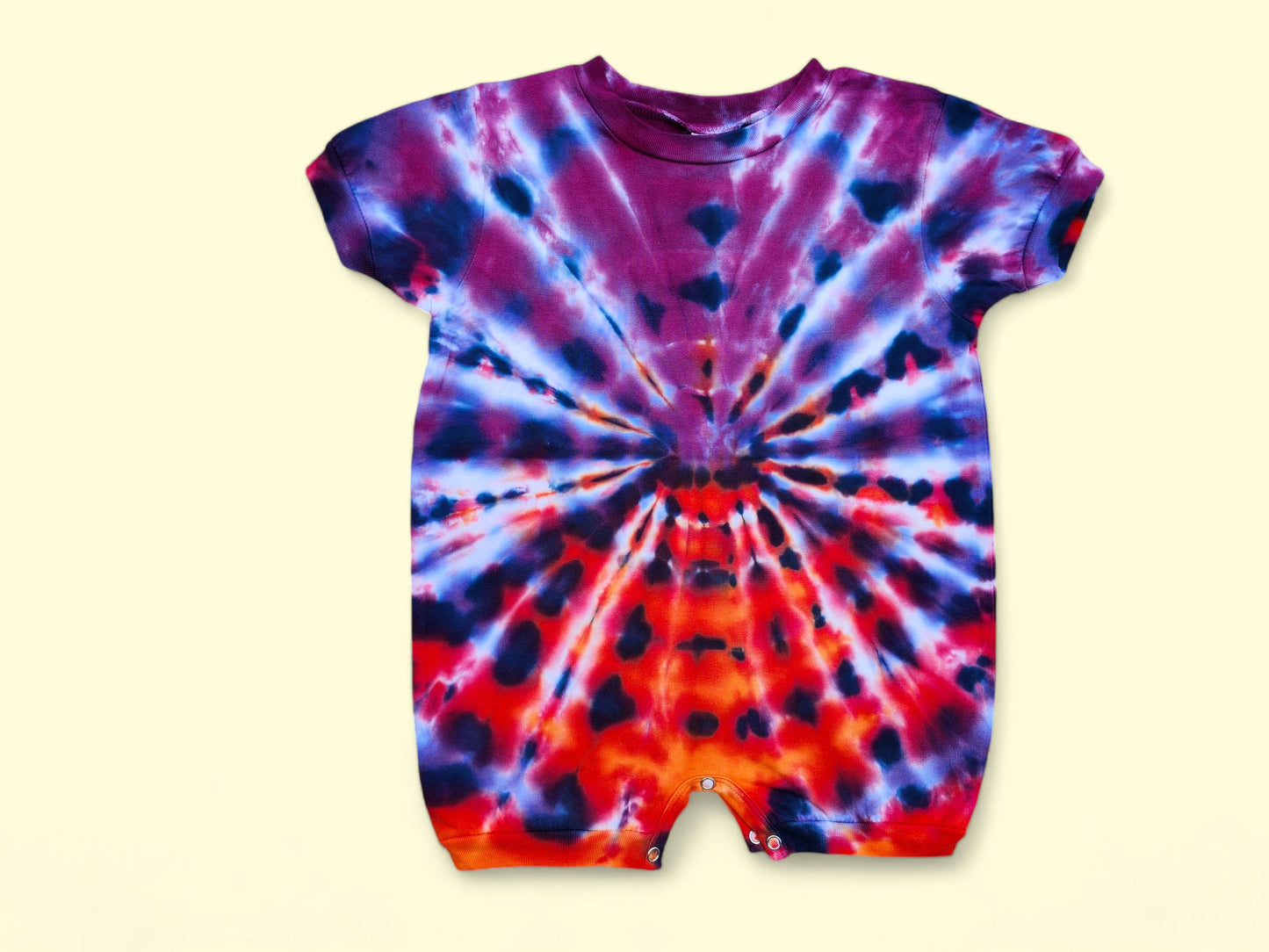 Tie Dye Baby Romper 18 month.  Gift idea for baby, Baby's First Christmas, Baby Boy, Baby Girl.