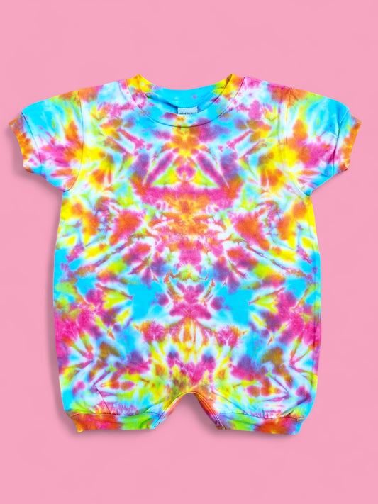 Handmade Pastel Tie Dye Romper 12 Months