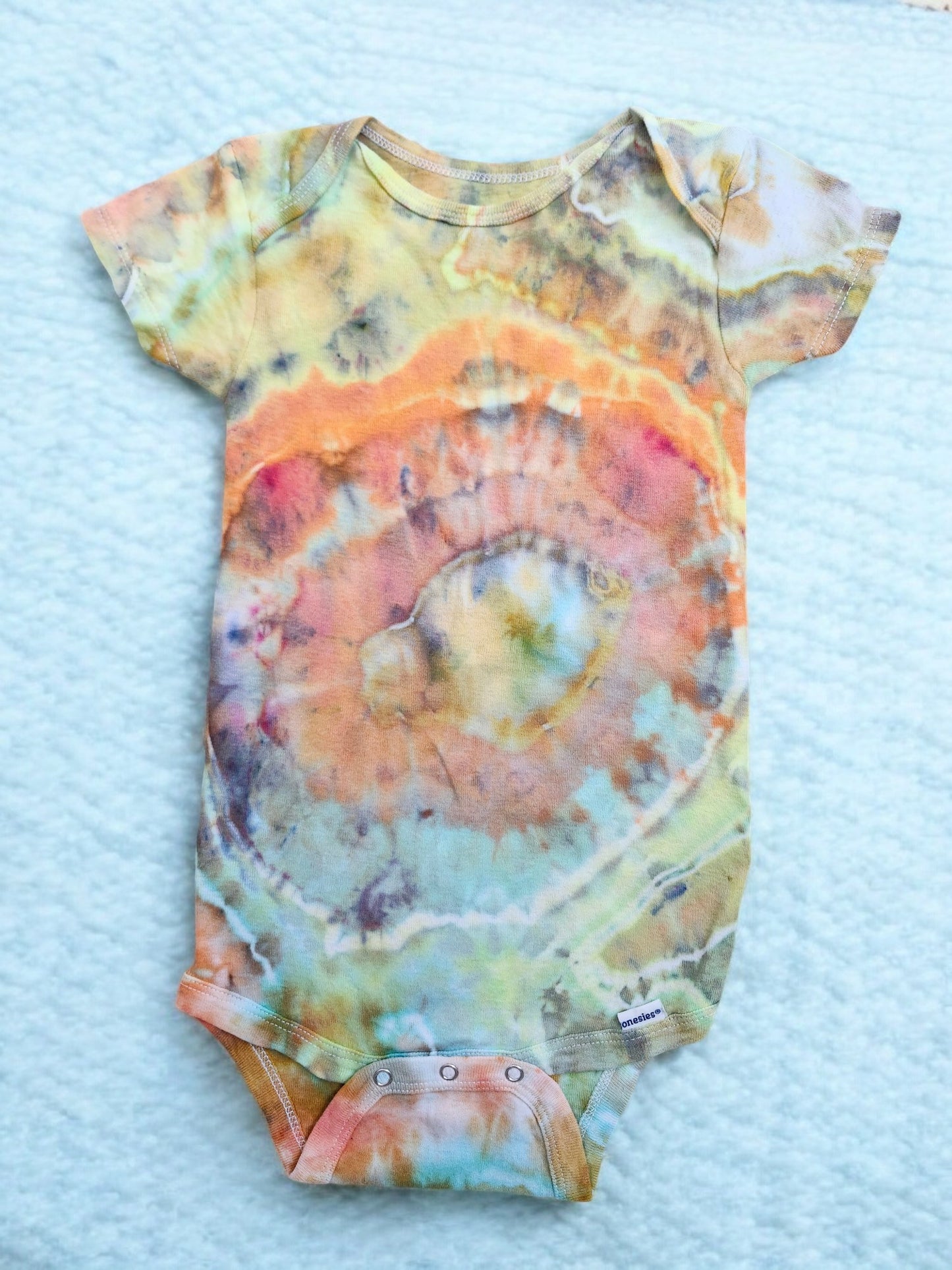 Ice Tie Dye Baby Bodysuits Set of 2, Size 24 Months