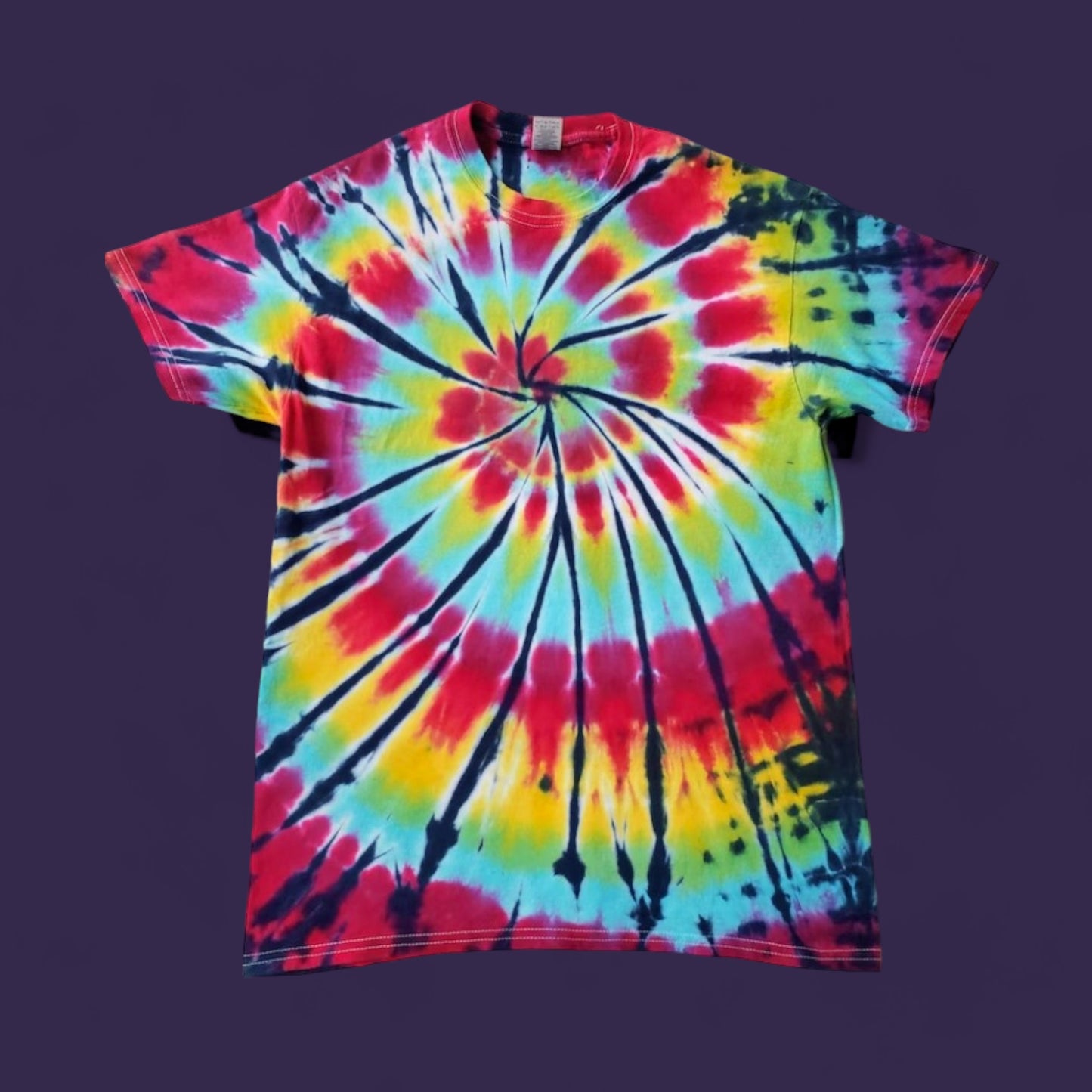 Classic Rainbow Spiral Tie Dye Shirt