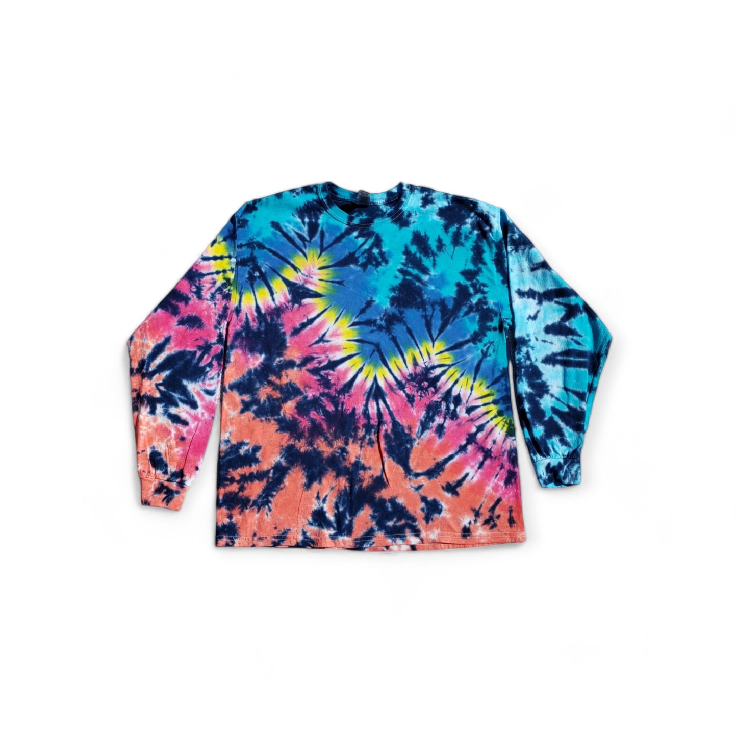 Totally Awesome 80's Inspired Tie Dye Long Sleeve T-shirt.