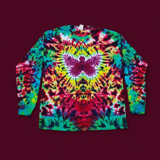 Colorful Butterfly Tie Dye LONG SLEEVE Shirt