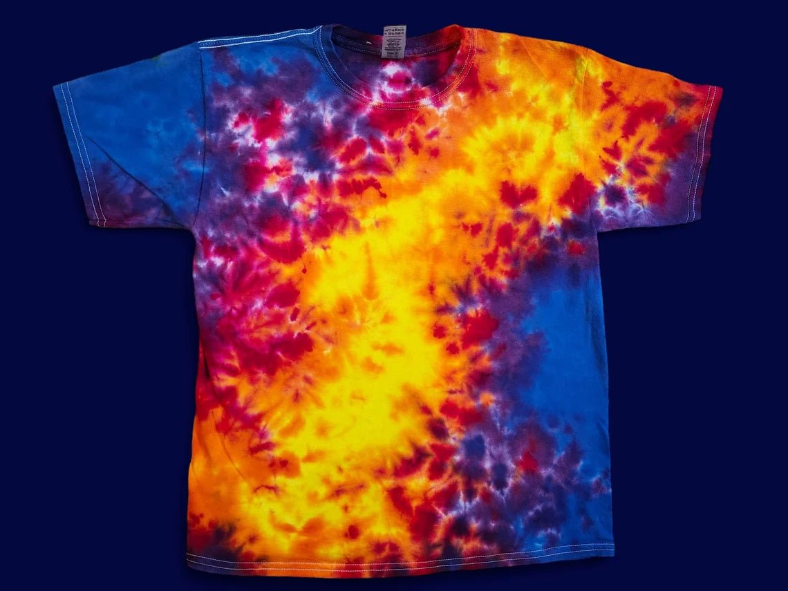 Tie Dye Shirt in Rainbow Hippie Trippy Psychedelic Vibes, Men's Women's / Unisex T-Shirts