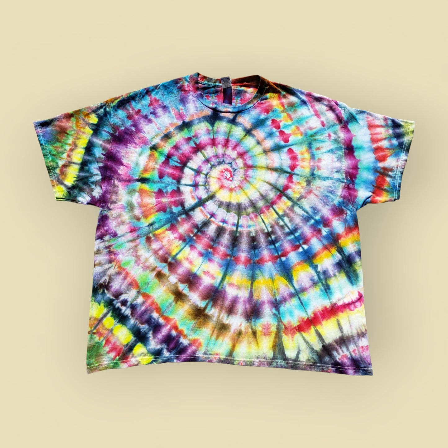 Wild Colors Handmade  Ice Tie Dye Spiral Shirt