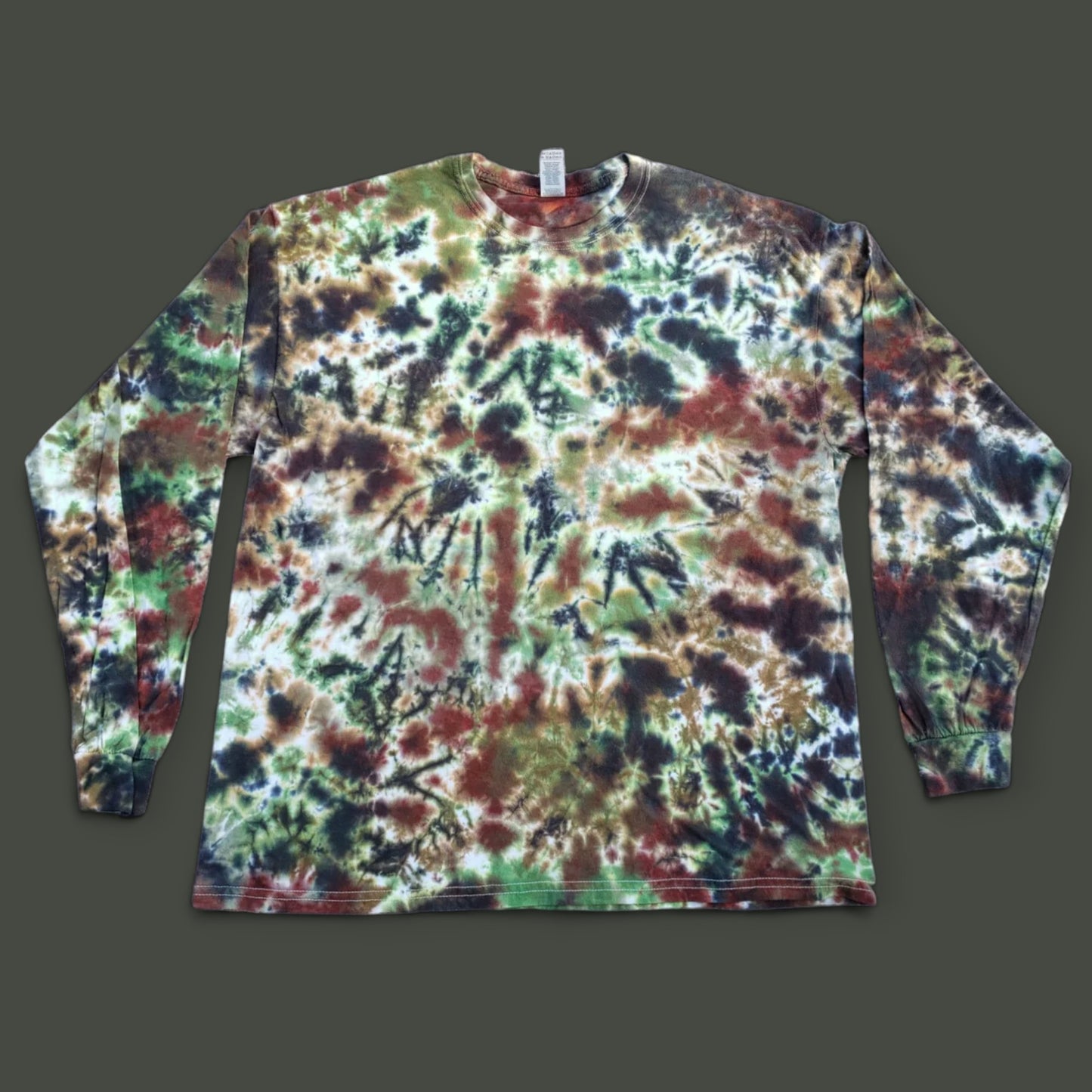 Tie Dye Camouflage LONG SLEEVE Adult Shirt