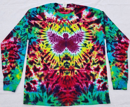 Colorful Butterfly Tie Dye LONG SLEEVE Shirt