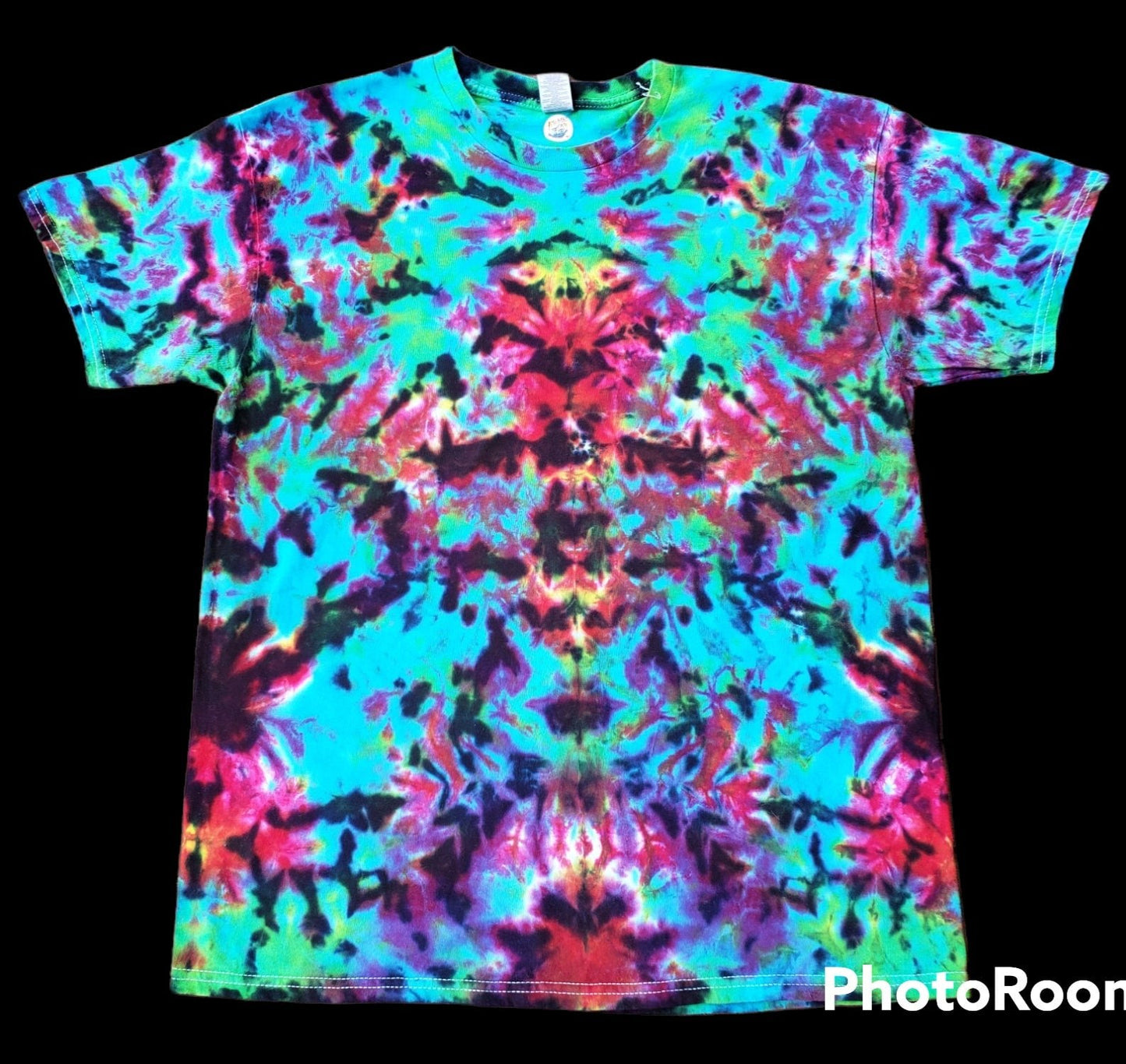 Dark Stained Glass Rainbow Tie Dye Shirt in ADULT Sizes