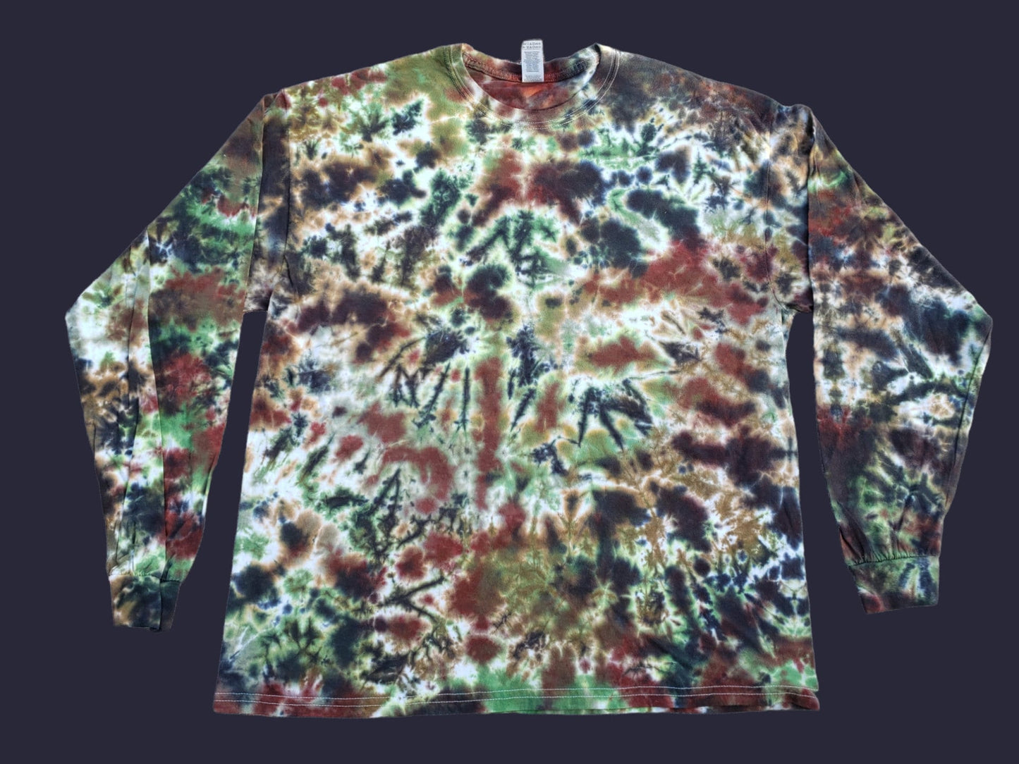 Tie Dye Camouflage LONG SLEEVE Adult Shirt