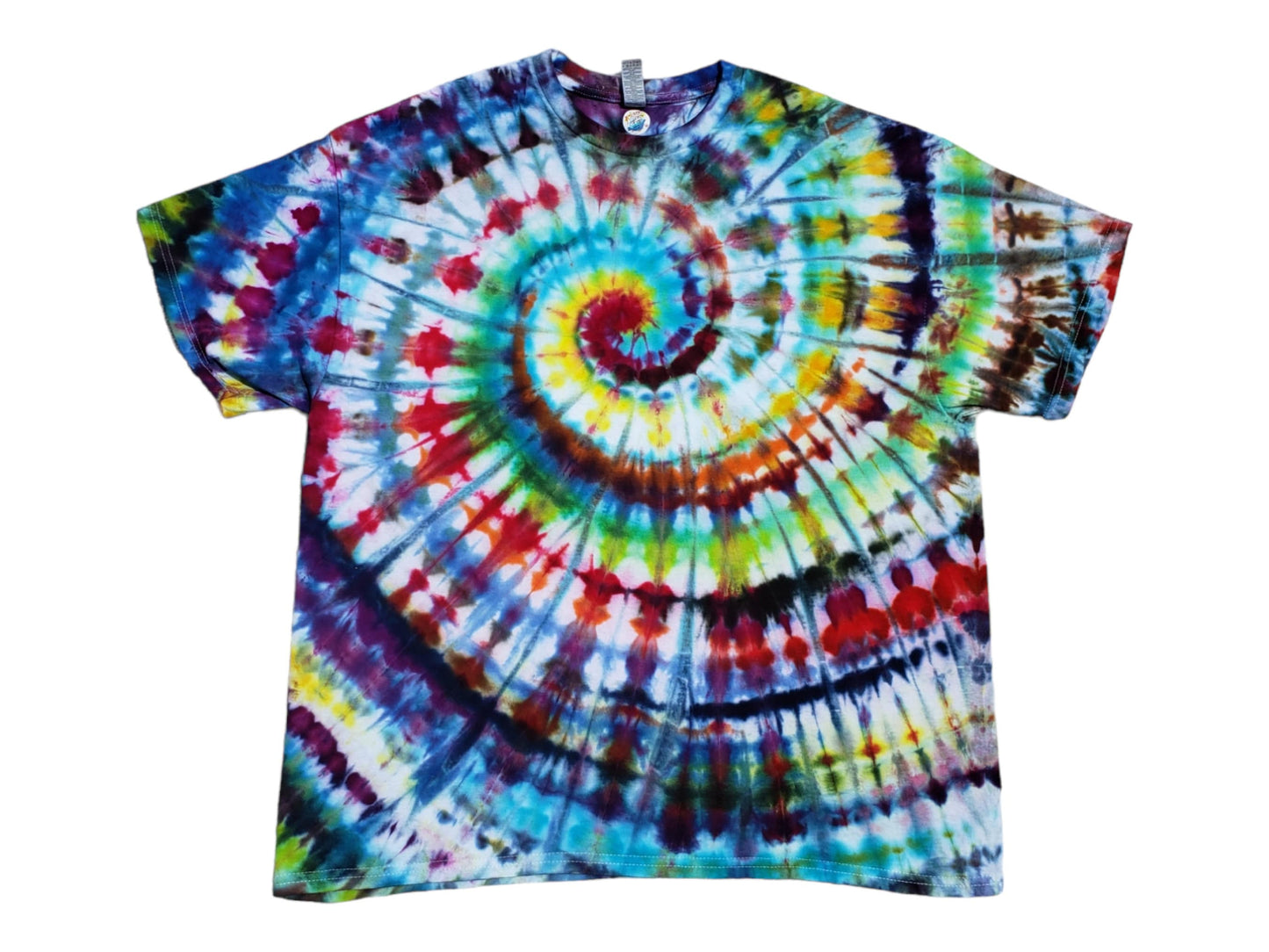 Wild Colors Handmade  Ice Tie Dye Spiral Shirt