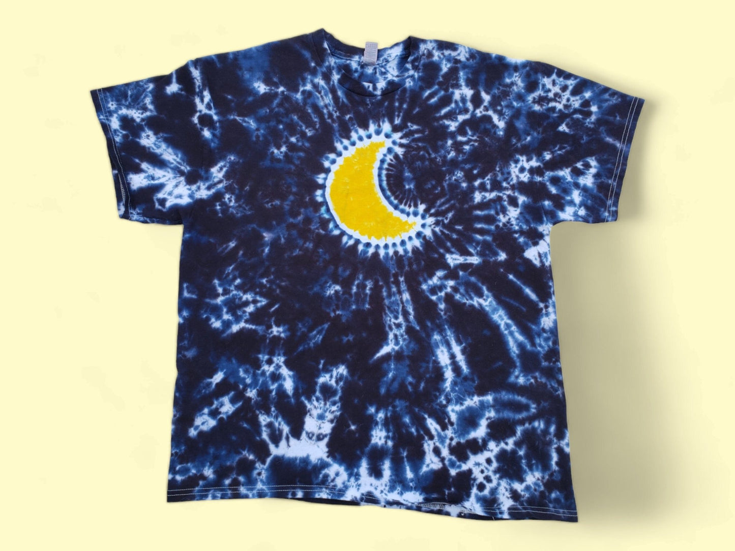 Mystical Midnight Moon Handmade Tie Dye Shirt Halloween Clothing