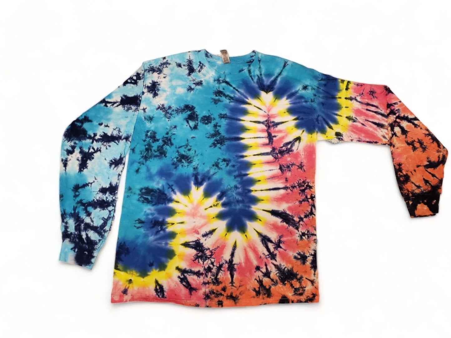 Totally Awesome 80's Inspired Tie Dye Long Sleeve T-shirt.