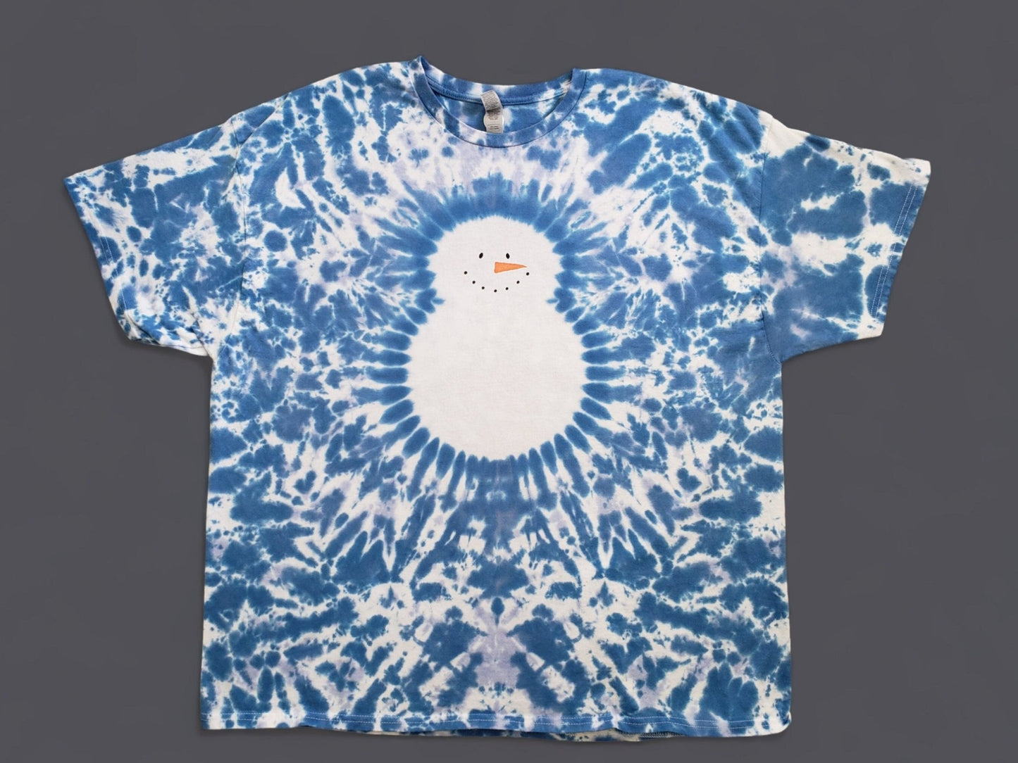 The Groovy Snowman Handmade Tie Dye Shirt ADULT Sizes, Handmade Gift Idea