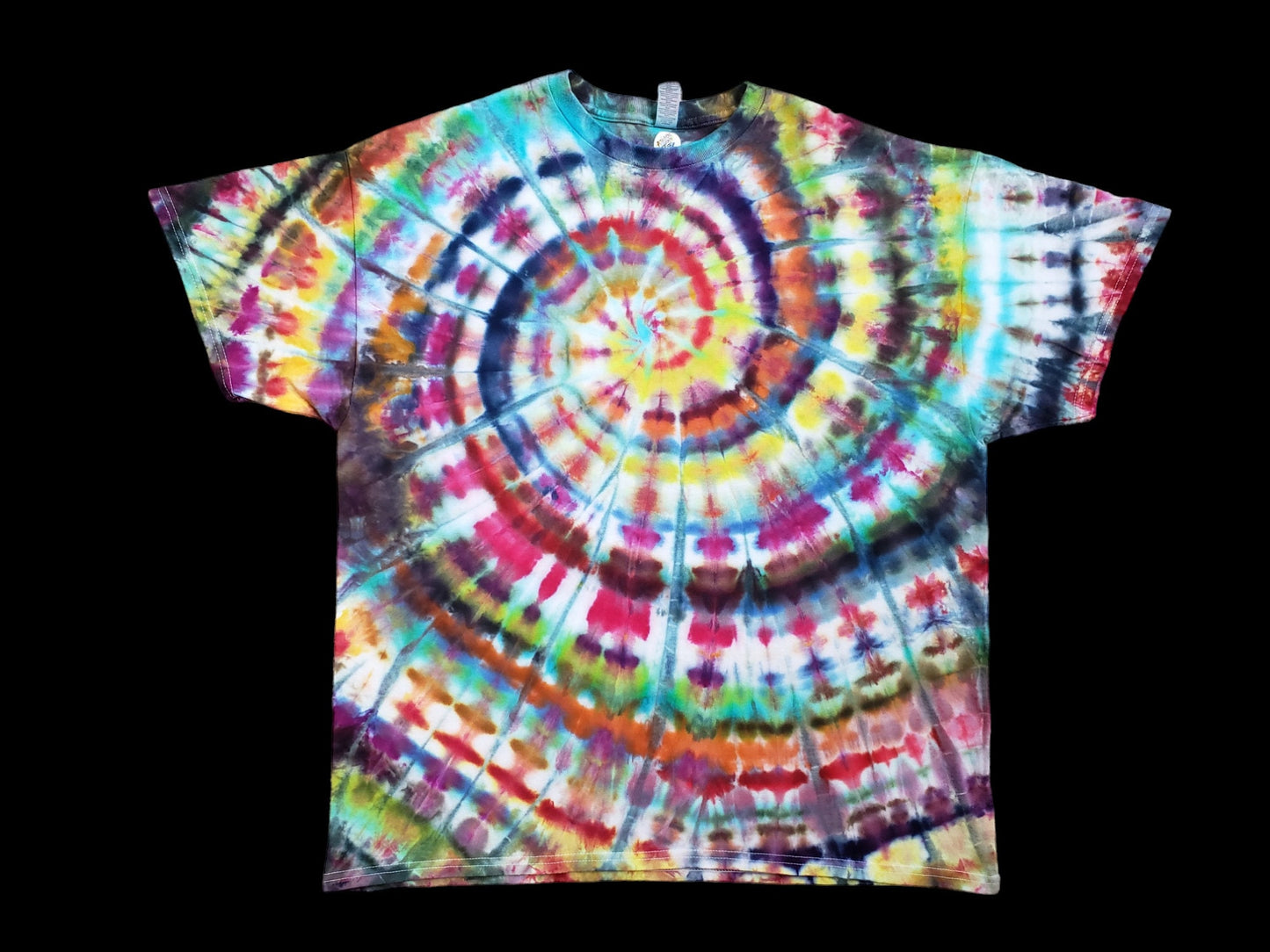 Wild Colors Handmade  Ice Tie Dye Spiral Shirt