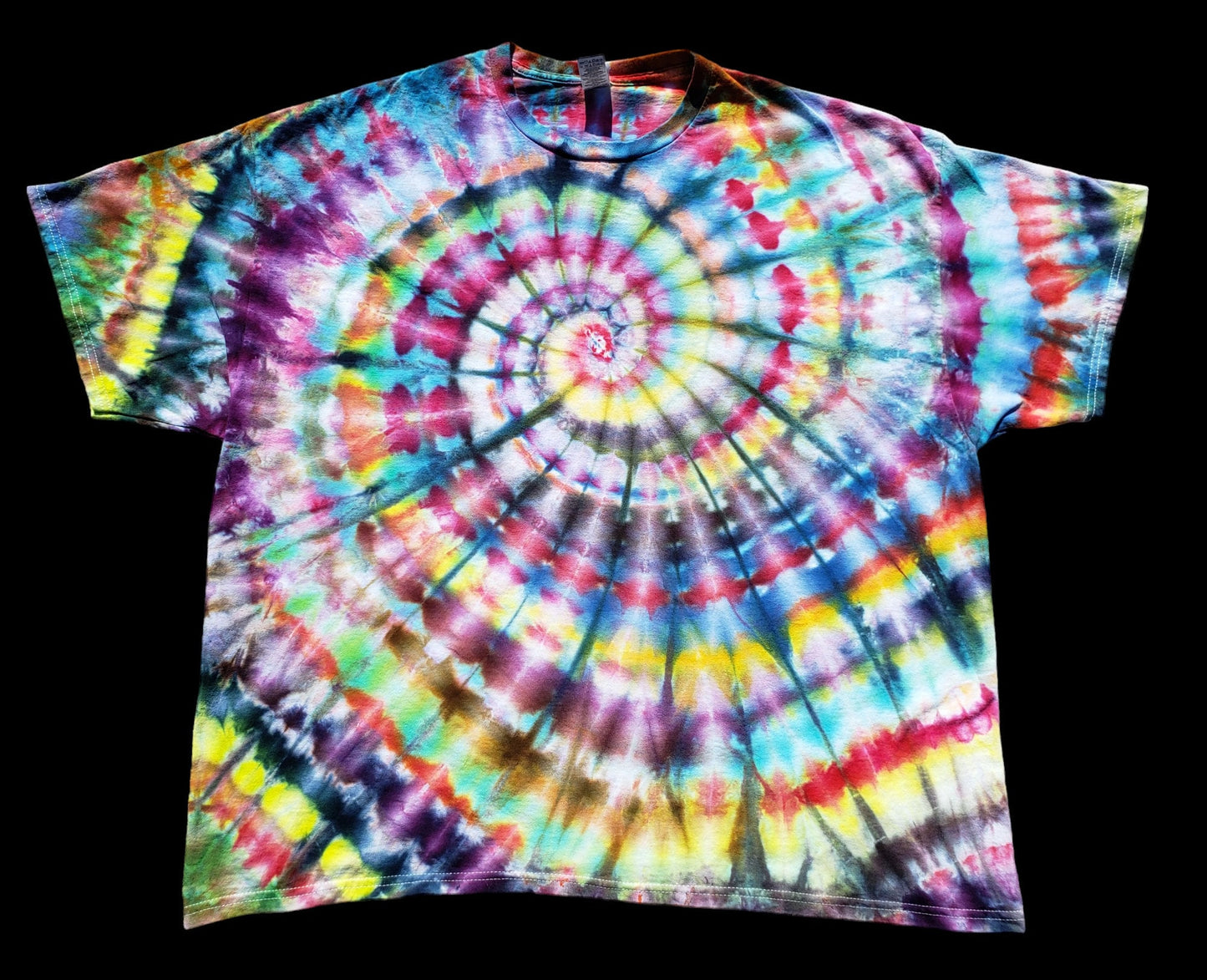 Wild Colors Handmade  Ice Tie Dye Spiral Shirt